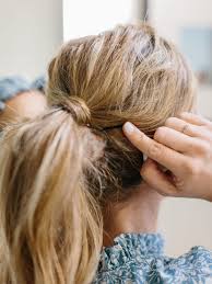 Easy teased and braided ponytail hairstyle. Tutorial How To Get The Perfect Messy Ponytail Look The Effortless Chic