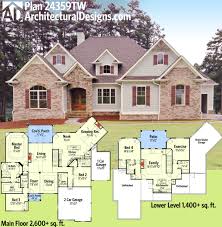 2500 to 2600 square foot home plans are ideal for couples or families looking for a home of an average size that can check off all the boxes on their wish list. Plan 24359tw Striking Traditional House Plan House Layouts Architectural Design House Plans House Plans