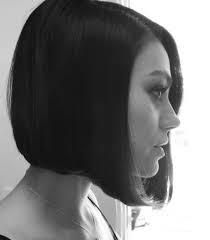 Mila Kunis Currently Mila A Lovely Side View Portrait In B W Showing Her Sleek New Hair S Mila Kunis Short Hair Short Bob Hairstyles Trendy Hair Color
