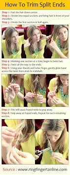 How To Trim Split Ends Hair Beauty Hair Styles Hair