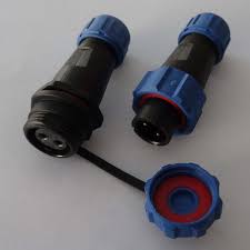 230v 12v Ip68 Rundstecker Buchse Verbinder Stecker Mit Deckel Wasserdicht Ebay