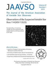 The Journal Of The American Association Of Variable Star
