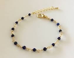 Black And Gold Bracelet For Babies Lapis Lazuli Bracelet Gold Bracelet Gemstone Bracelet Kids Gold Jewelry Gold Baby Bangles Black Beaded Jewelry