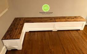 Banquettecorner Bench Kitchen Seatingl Shaped Bench Etsy Baseboard Heating Kitchen Seating Baseboards