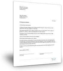 Kundigung Mietwohnung Vermieter Mieter Muster Download