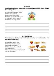 Writing Paragraphs In Simple Present Paragraph Writing Paragraph Worksheets Paragraph