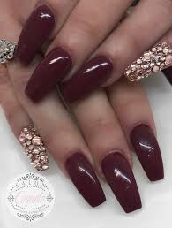 Skip the usual red—these burgundy nail looks are everything. Coffin Pink And Burgundy Nails Nail And Manicure Trends