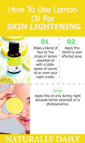 How To Use Lemon Oil For Skin Lightening Essential Oils For Skin Lighten Skin Skin Discoloration