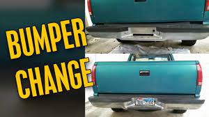 Pulled the 100# tube bumper and trailer hitch reciever off last night. Rear Bumper Removal Replacement 1993 Chevy Ck1500 Youtube