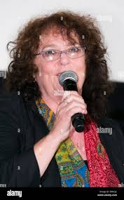 Australian actress Joanne Samuel from the original Mad Max movie (1979)  speaks during the ''Mad Max: Fury Road'' stage greeting in downtown Tokyo 