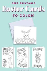 Someone's special day deserves a special card — one filled with good thoughts and well wishes for the celebrant. Free Printable Easter Cards To Color Fun Easter Activities For Kids