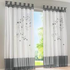 Souarts Stickerei Gardine Vorhang Mit Schlaufen Transparent Schlaufenschal Fur Wohnzimmer Schlafzimmer St In 2020 Gardinen Gardinen Gunstig Wohnzimmer Fenster Vorhange