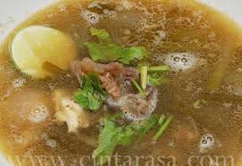(blend banyak2 buat stock), 1 biji bawang merah potong 4, 3 sudu cili bo, 1 sudu sos cili, 2 sudu kecil garam halus. Resepi Sup Tulang Ala Thai