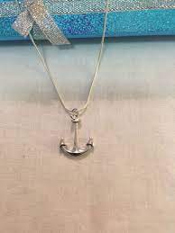 Anchor Away With This Nice 18 Sterling Silver Chain Necklace With Claw Clasp By Elegantchokerselai Sterling Silver Chain Necklace Anchor Chain Elegant Choker