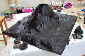 how to make an awesome diy papier mache volcano paper projects coloriage tmnt mikey