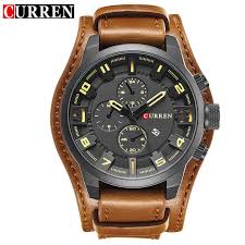 Men S Casual Sport Quartz Watches Top Luxury Quartz Leather Military Watch Wrist Male Clock Mens Watches Waterproof Mens Watches Military Military Watches