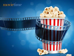 5 glass (movie) hd wallpapers and background images. A Glass Of Popcorn And A Film On A Blue Background With The Inscription Movietime Wallpapers And Images Wallpapers Pictures Photos