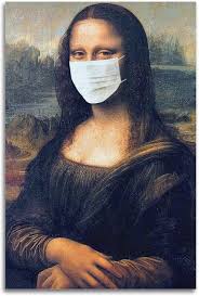 AAMNA Mona Lisa Face Mask Poster Decorative Painting Canvas Wall Poster  12x18inch (30x45cm) Modern Family Bedroom Decor : Amazon.co.uk: Home &  Kitchen