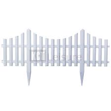 Ornamental garden border fences are commonly made from aluminum material. Kct 8 Interlocking Flexible White Picket Fence Garden Borders Pack Of 2 Buy Online In Gibraltar At Gibraltar Desertcart Com Productid 64344149