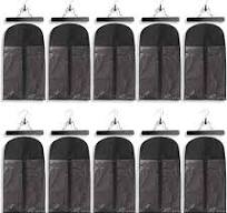 10 Pack Hair Extension Storage Bag Hair Extension Hanger Strong Holder  Dust-proof Portable Suit with Transparent Zip Up Closure- Lightweight, ...