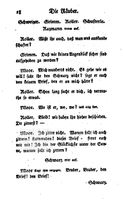 Ich ging einmal spazieren, um mich zu amüsieren, da sah ich in der ferne ein mägdlein stehn. Seite De Schiller Die Rauber 028 Jpg Wikisource