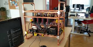 Start to build put a motherboard into mining's rig frame; Copper Gpu Mining Rig Crypto Mining Blog
