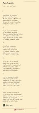 My Collier Laddie Poem By Robert Burns