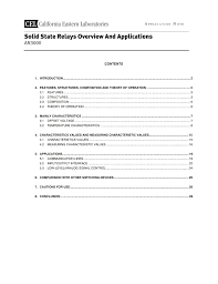 California is a state on the west coast of the united states. Solid State Relays Overview And Applications