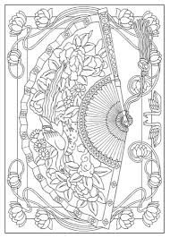 Creative Haven Vintage Hand Fans Coloring Book Dover Publications Creative Haven Coloring Books Coloring Pages Coloring Books