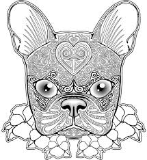 Duck sugar skull coloring pages. Sugar Skull Coloring Pages Dogs