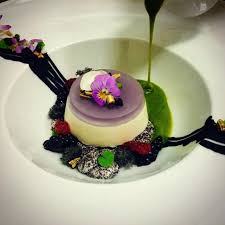 77 100 Mining Kewra Flower Pudding Violette Gelee Poppyseed Meringue Pistacchio Soup 100happydays 100happydays Zsuzsat Dessert Des Food Desserts Poppyseed