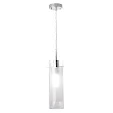 Globe Electric Sydney Chrome Industrial Frosted Glass Cylinder Pendant Light Lowes Com Chrome Pendant Lighting Glass Cylinder Pendant Light Hanging Pendant Lights