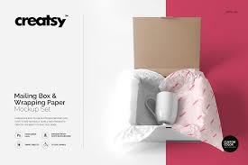 Download Wrapping Tissue Paper Mockup Set Creative Photoshop Templates Creative Market