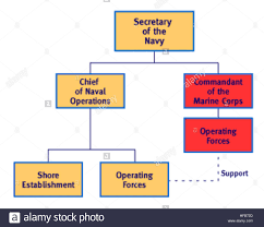Department Of The Navy Basic Org Chart Stock Photo