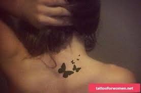 Super Tattoo Butterfly Neck Black Ideas Back Of Neck Tattoo Butterfly Neck Tattoo Back Of Neck Tattoos For Women