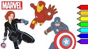 A Compilation Of Marvel Avengers Digital Coloring Page Videos Captain America Coloring Book Pag Avengers Coloring Superhero Coloring Avengers Assemble Cartoon