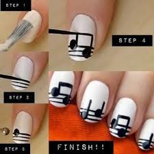 De hacer paso a paso para #@niñas/@uñas bonitas#. Unas Paso A Paso Decoradas Buscar Con Google Unas Musicales Unas Paso A Paso Disenos De Unas