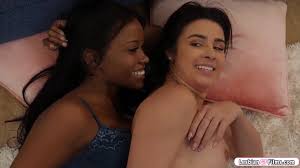 Free Tiny 19yo and breasty black cheerleader ally cuddle up jointly.The  ebony chick begins touching the teen.They kiss and lick every other in a  69er Porn Video - Ebony 8