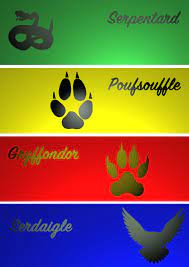 Affiche Inspiree D Harry Potter Sur Les 4 Maisons Serpentard Poufsouffle Gryffondor Et Serdaigle Serdaigle Dessin Harry Potter Harry Potter