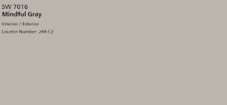 Sherwin Williams Mindful Gray Sw 7016