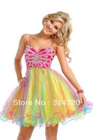Colorful Short Prom Dress Colorful Prom Dresses Split Prom Dresses Sweet 16 Dresses