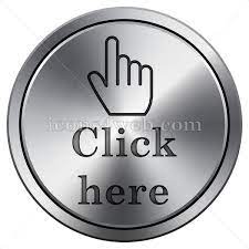 Click Here Icon Imitating Metal With Carved Design Round Icon With Border Buttons For Website Icon Luxury Business Cards