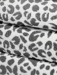 Leopard bathroom set to make an attractive decor. Pure Cotton Leopard Print Towel M S