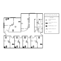 Wiring a lamp and a switch: Electrical Plan Templates