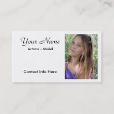 Actor model singer marble photo business card. Business Cards Actor Headshot Card