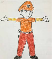 Mewarnai gambar polisi ini ditujukan untuk anak tk atau sd kelas 1. Tema Pekerjaan Lihat Bapak Polisi Alangkah Gagahnya