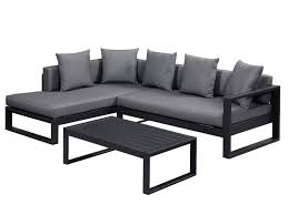 salon jardin molokai alu canape d angle table basse gris canape angle table basse table basse jardin