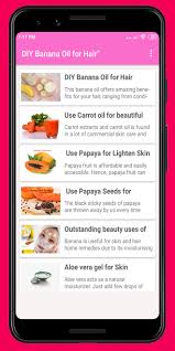 Bananas are rich in potassium, natural oils, carbohydrates and vitamins, which help soften the hair and protect the hair's natural elasticity, preventing split ends and breakage. Diy Banana Oil For Hair For Android Apk Download