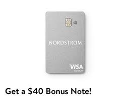 Important information about the nordstrom credit card. You Could Get A 40 Bonus Note And 3 Points Per Dollar Nordstrom Email Archive