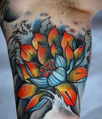 Tatouage fleur de lotus : 99 Tatouages De Fleurs De Lotus Dessins Et Signification